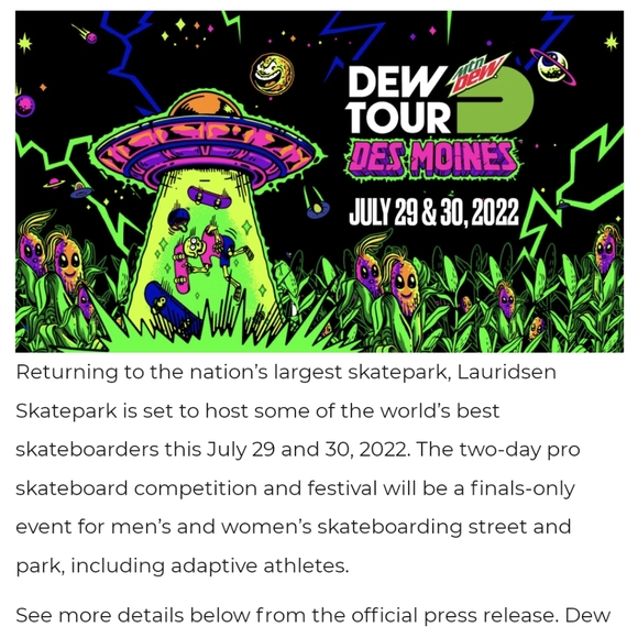 Mtn Dew Tour Skateboard top - Picture 6 of 12